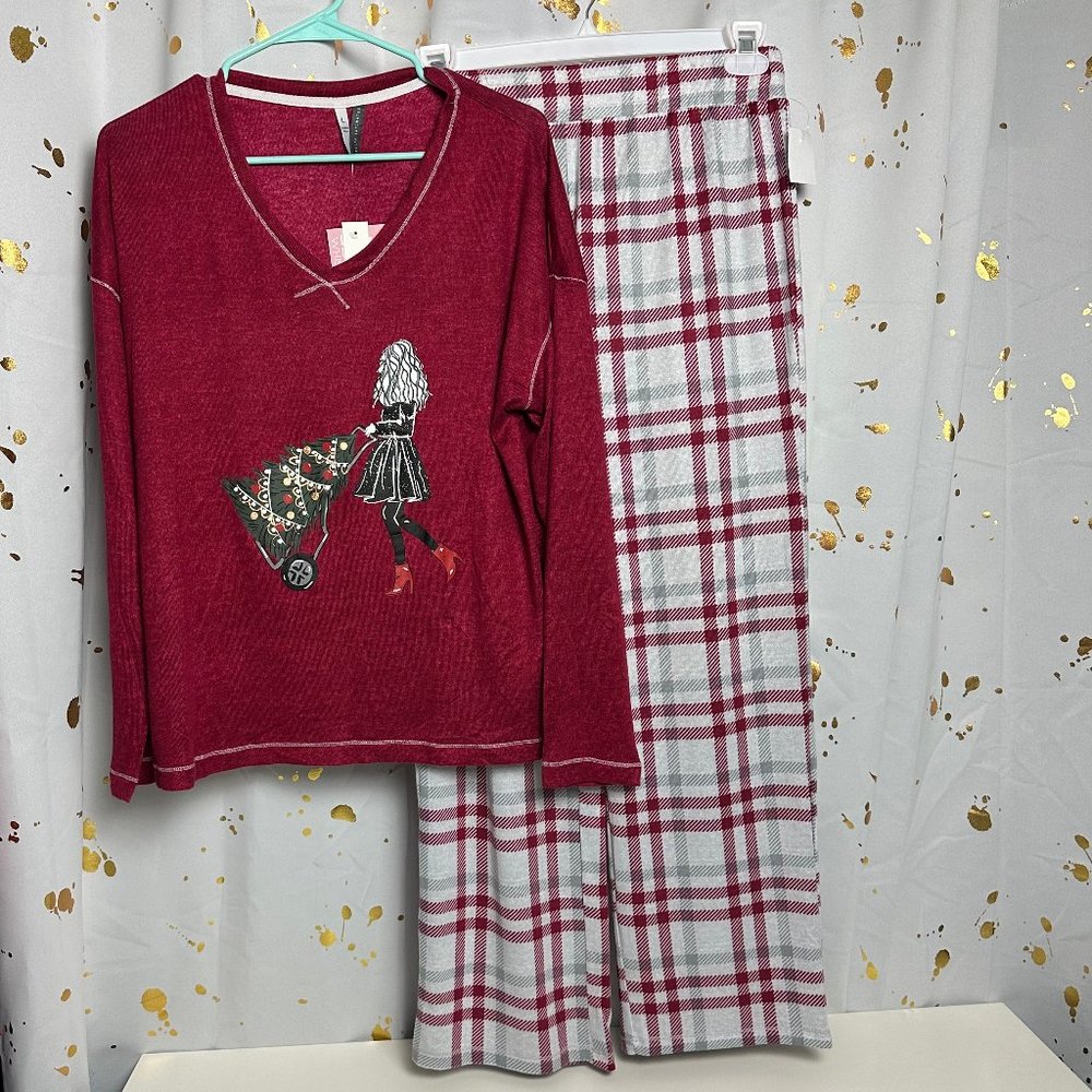 Jaclyn Intimates Pajama Set Sz: L